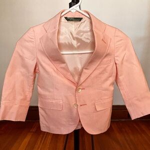 Vintage Polo by Ralph Lauren Pink Boys' Blazer, boys size 5.